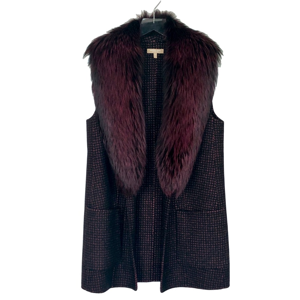 Michael Kors Collection Fox Fur Vest, Open Front - Retail $2450.00